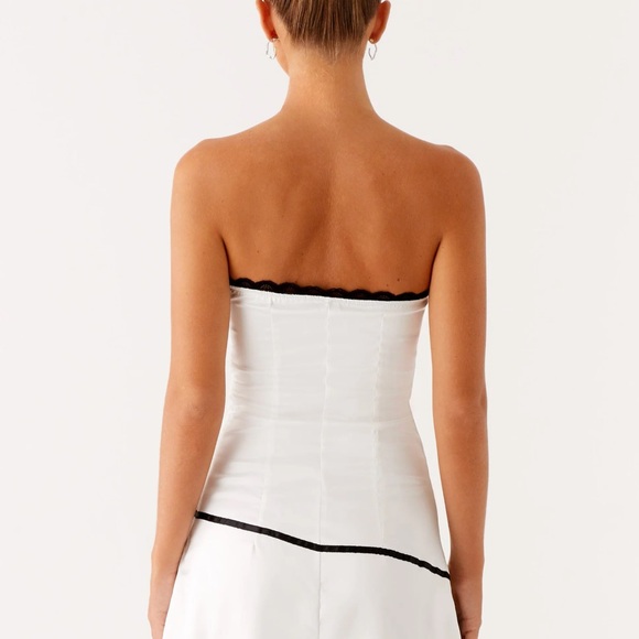 Peppermayo White Dress with Black Bow - Picture 4 of 10